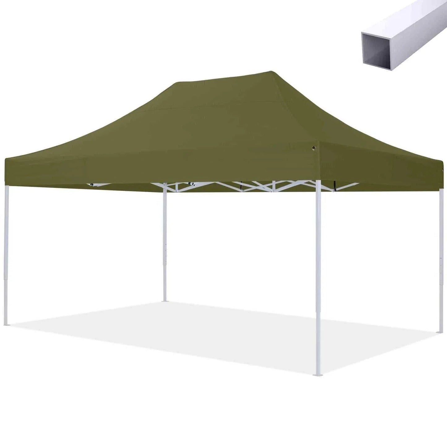 Pavillon Easy Up 3x4.5m with steel frame and waterproof polyester canopy.
