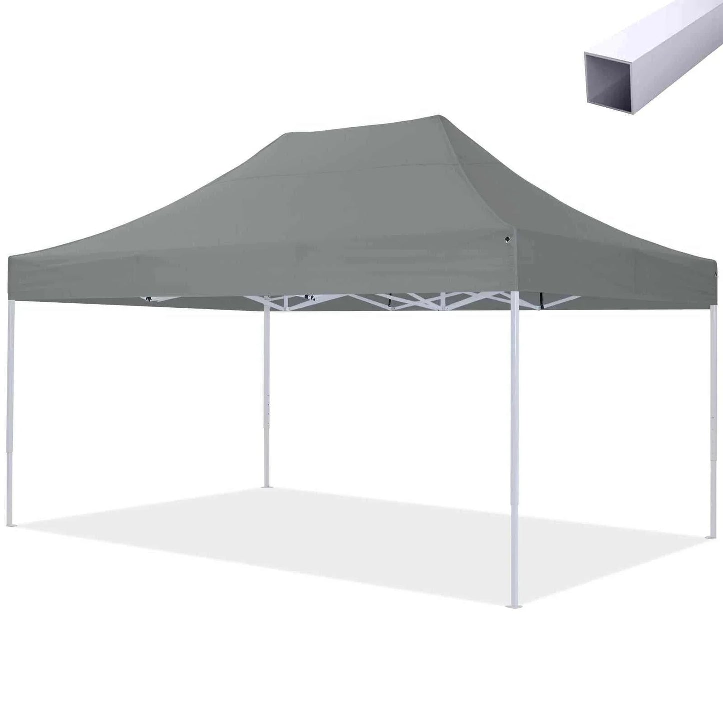 Pavillon Easy Up 3x4.5m with steel frame and UV-protected polyester canopy.