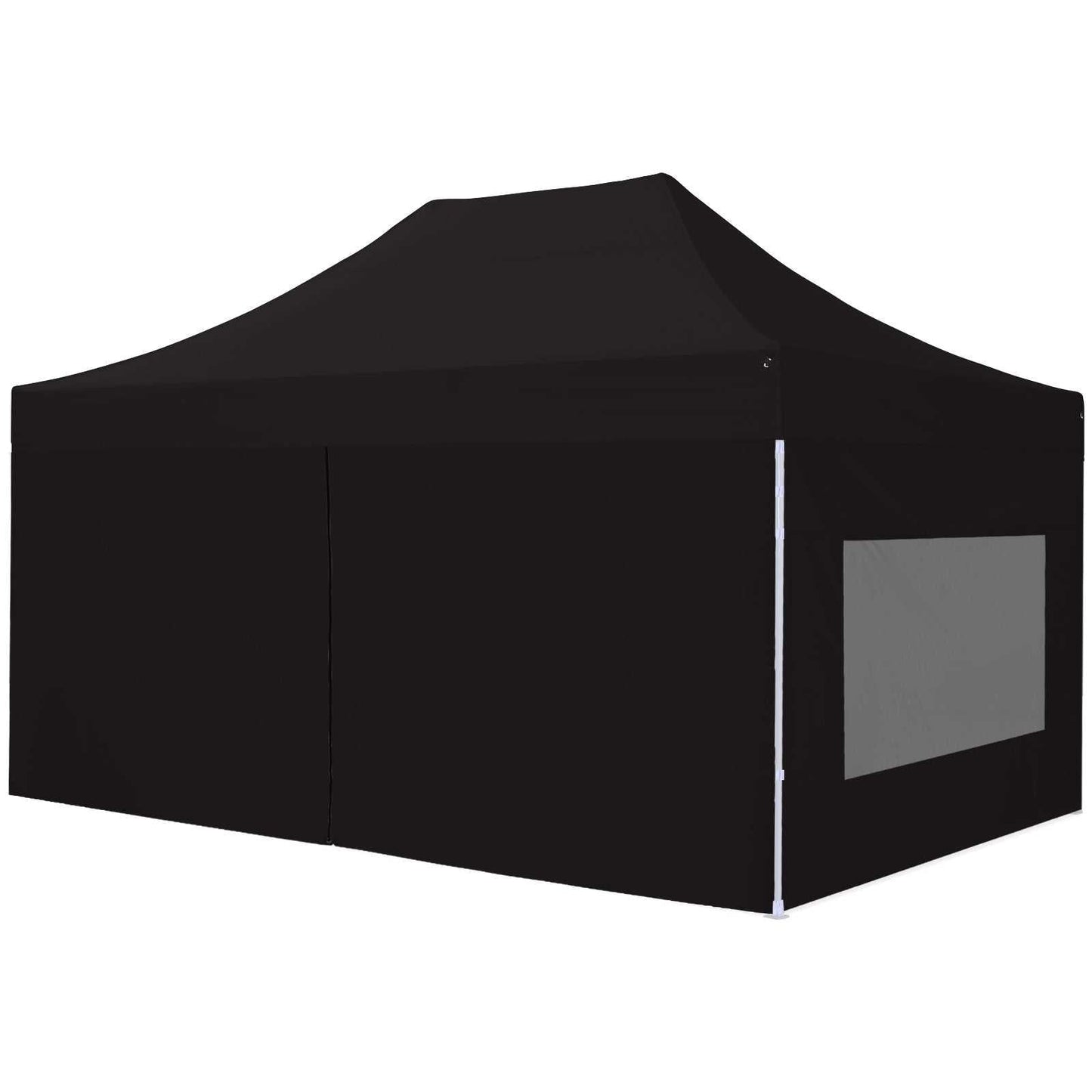 Sidevæg til pavillon 3x4,5m med dør, kraftig lynlås, nem montering, vandtæt PU coating.