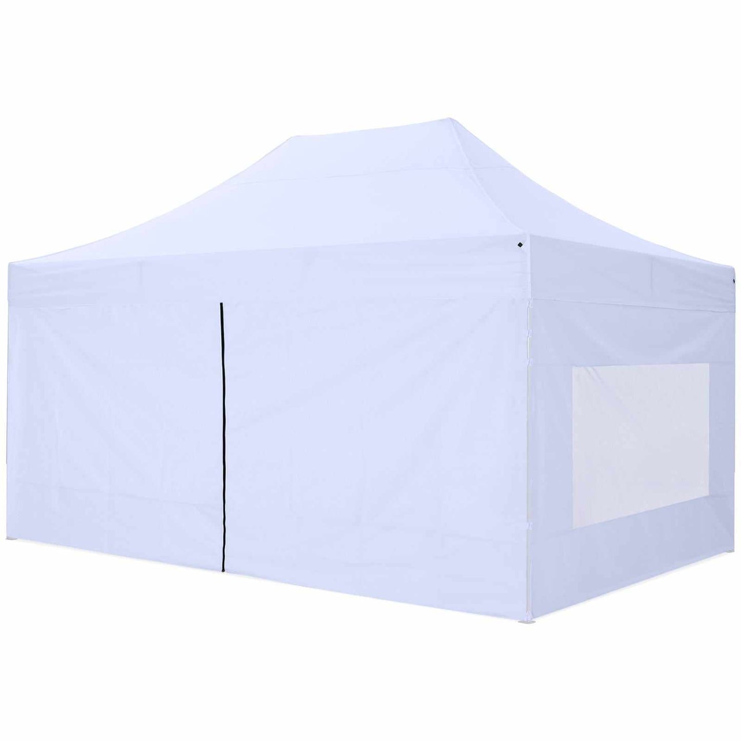 Sidevæg til pavillon 3x4,5m med dør og kraftig lynlås, nem montering, robust 700D oxford materiale.