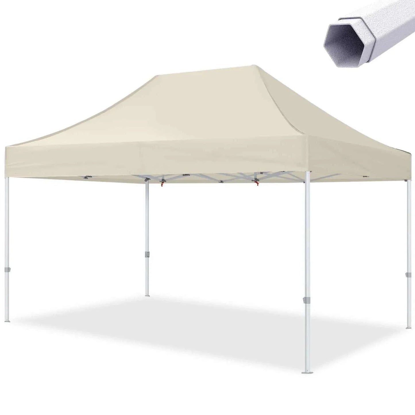 Pavillon Easy Up 3x4.5m with steel frame and waterproof UV-protective canopy.