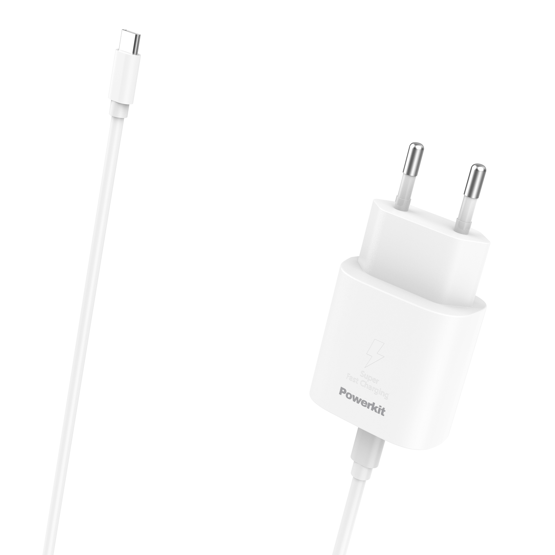USB C charger and cable for fast charging, 20W, supports super fast charging for USB C devices, CE approved.