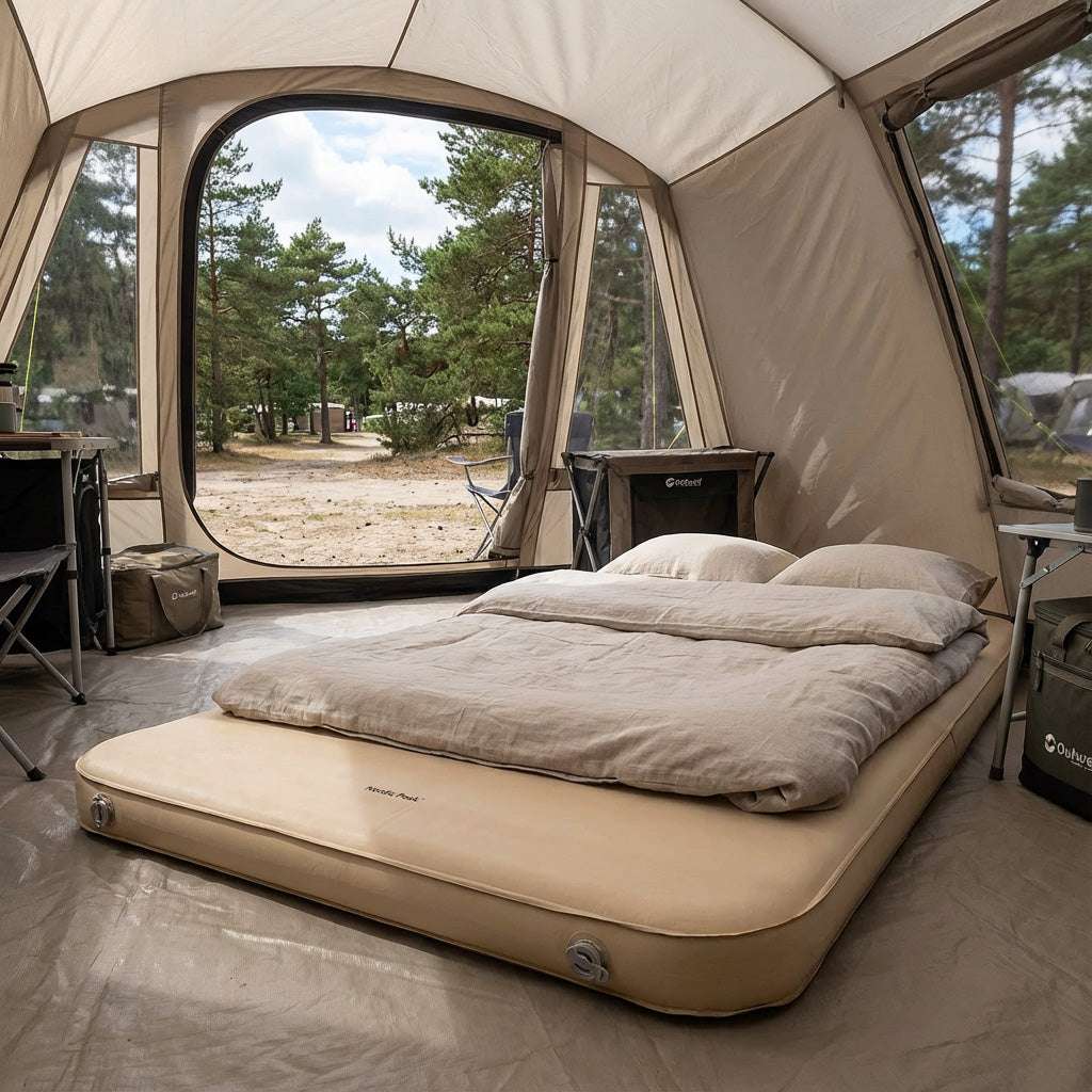 Selvoppustelig liggeunderlag - Dobbelt - Deluxe 10 cm.