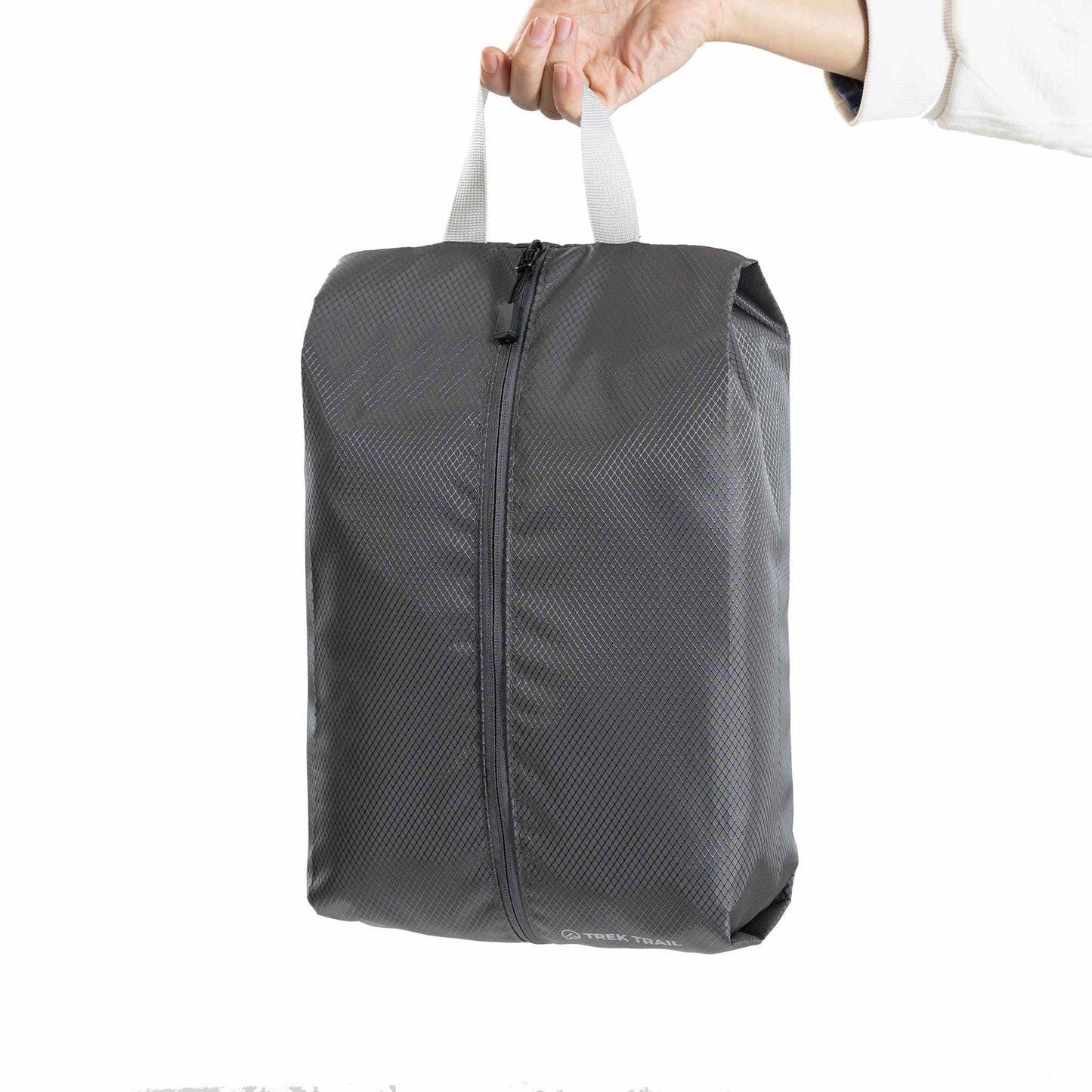 Waterproof storage bag 8L for shoes or clothes, compact ripstop design.