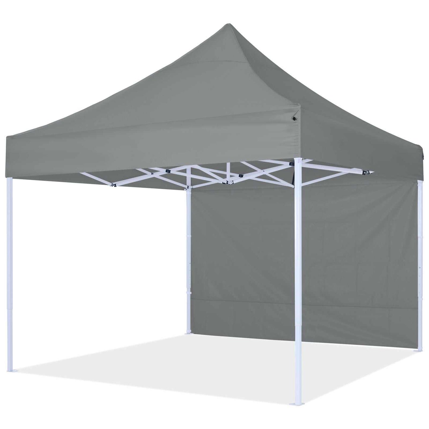Lukket sidevæg til pavillon 3x3m, robust 700D oxford, vandtæt, nem velcro montering.