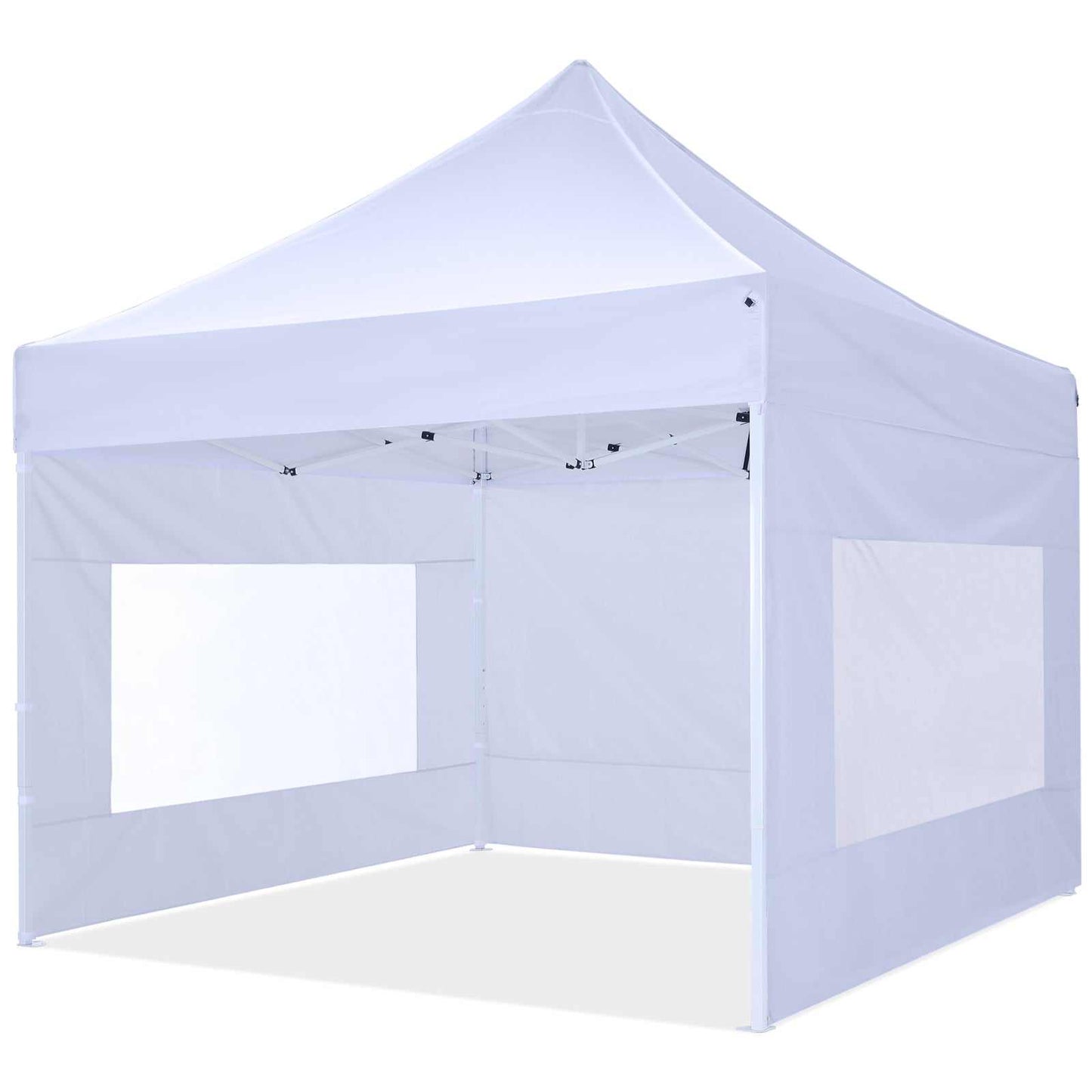 Sidevæg til pavillon 3x3m med stort vindue, vandtæt PU coating, robust 700D oxford materiale.