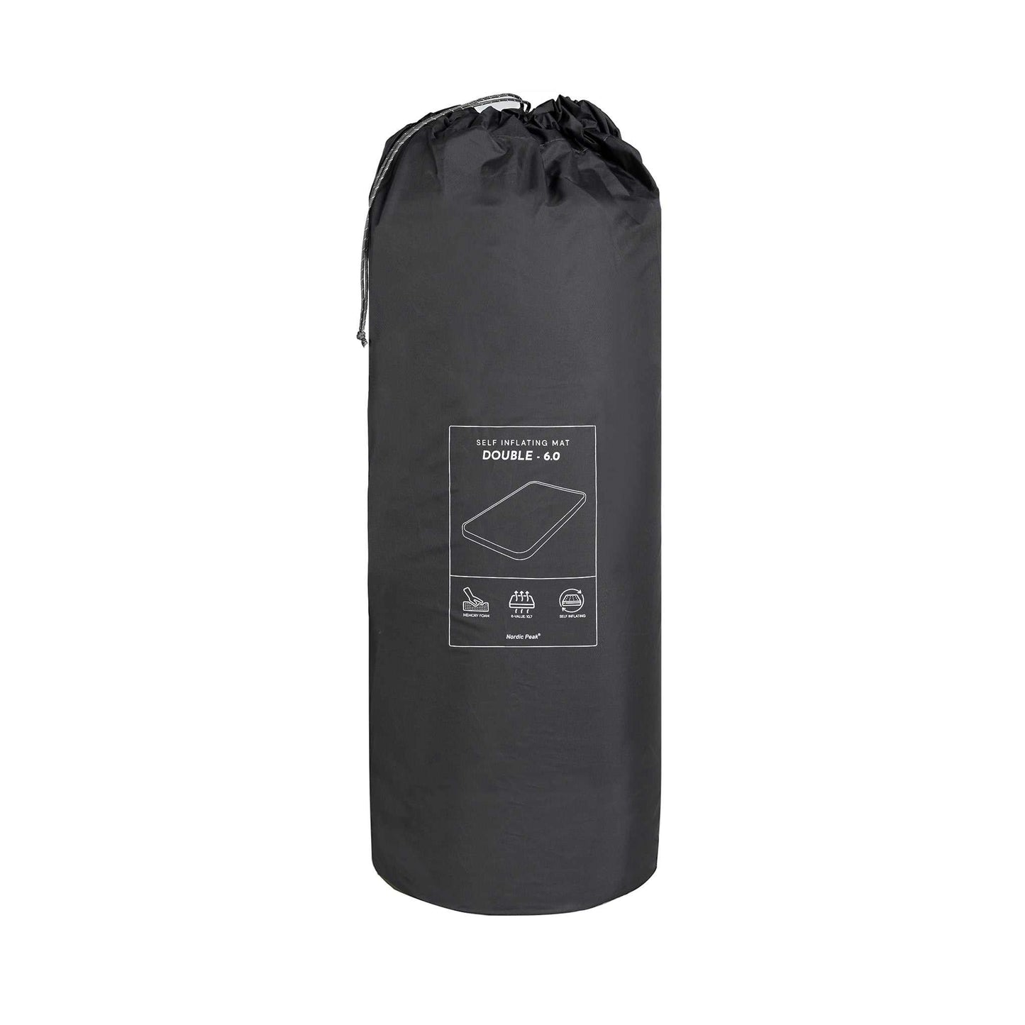 Selvoppustelig liggeunderlag - Dobbelt - Deluxe 6 cm.