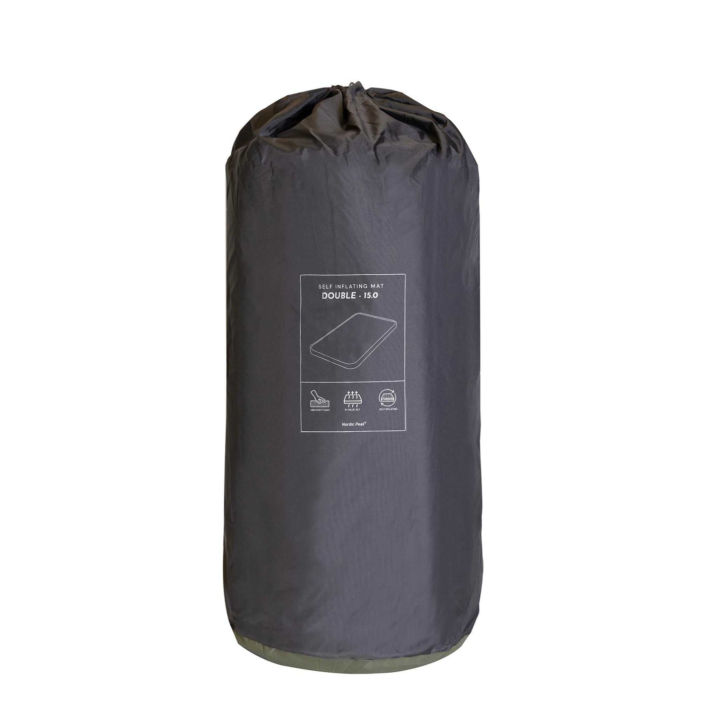 Selvoppustelig liggeunderlag - dobbelt - Deluxe 15 cm.