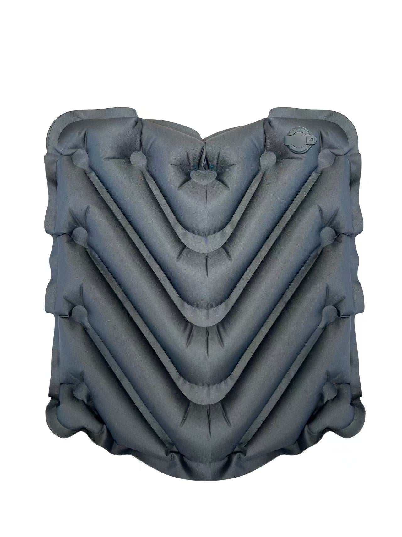 Ultralet siddeunderlag oppusteligt i ripstop nylon med transportpose og vægt på 65g