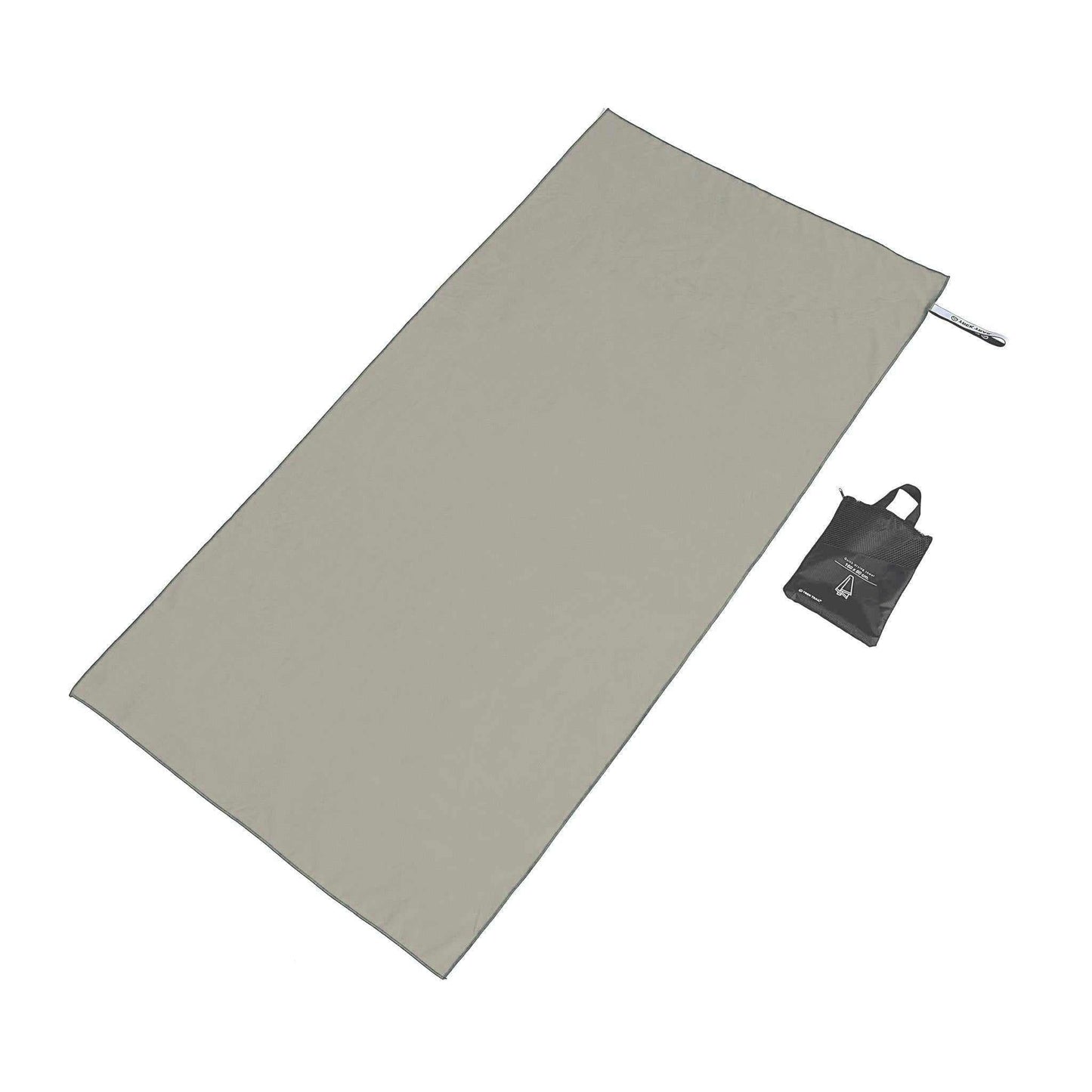 Fast-drying microfiber towel 160 x 80 cm, lightweight and compact for travel and outdoor use.