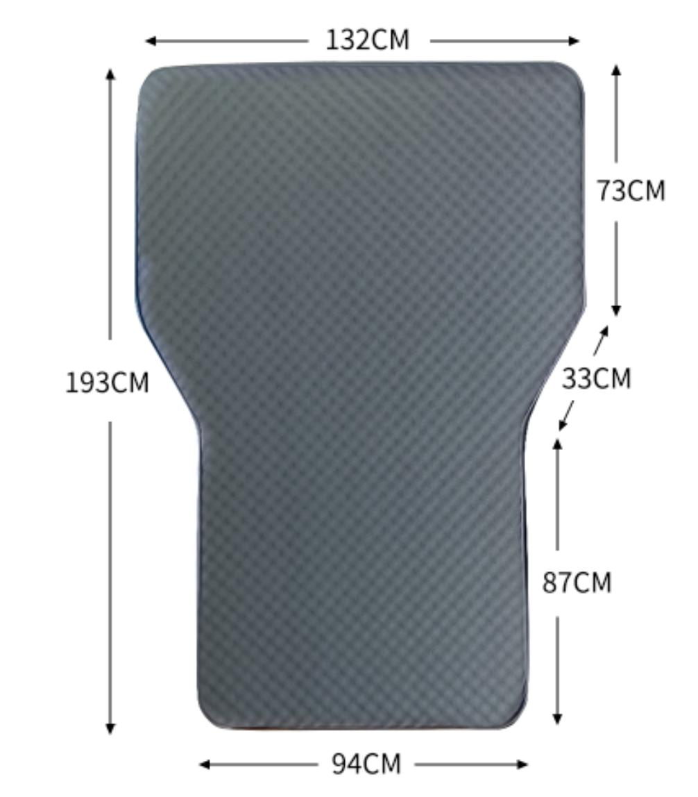 Selvoppustelig liggeunderlag til bil - Deluxe 10 cm.