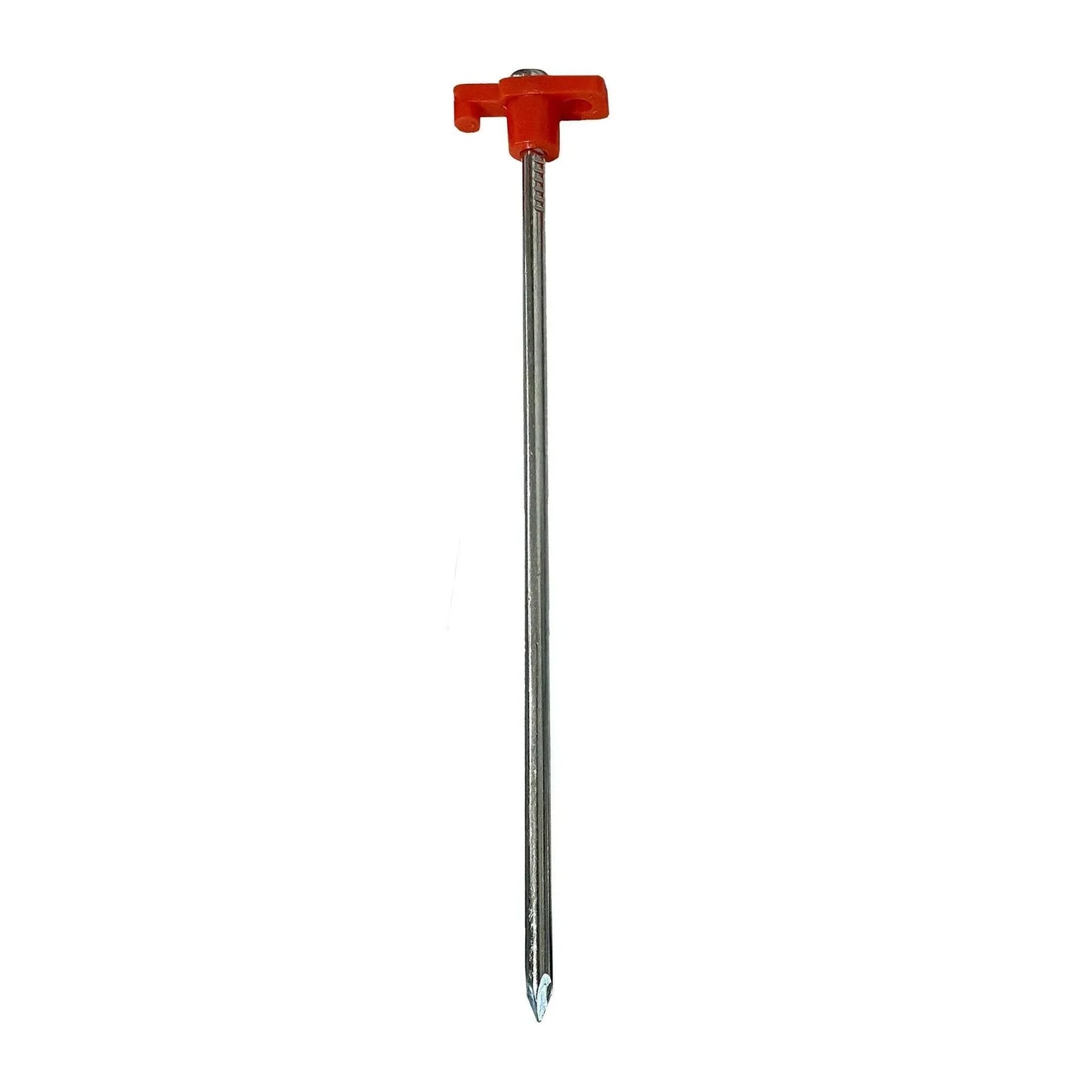 Set of 4 durable metal stormpløkker for tents and pavilions.