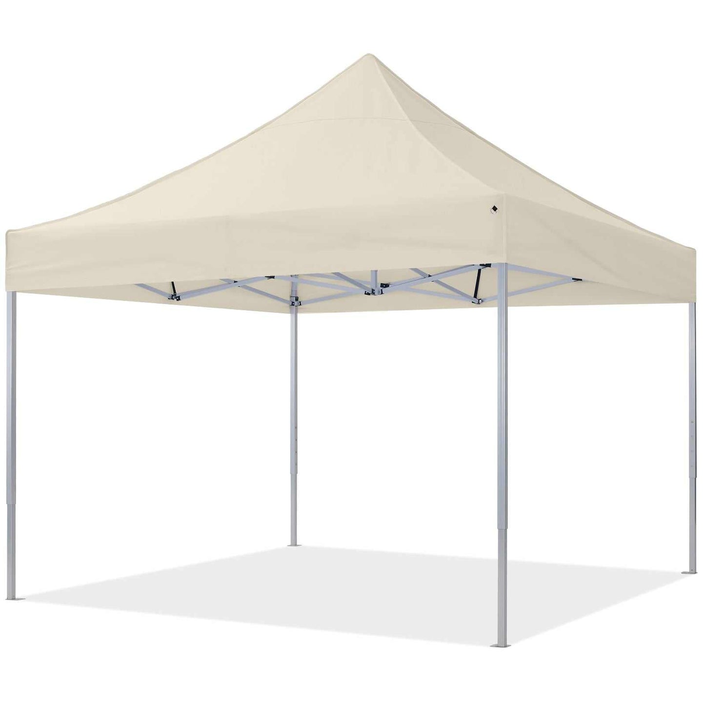 Easy up 3x3m pavilion with aluminium frame and UV-protective polyester roof.