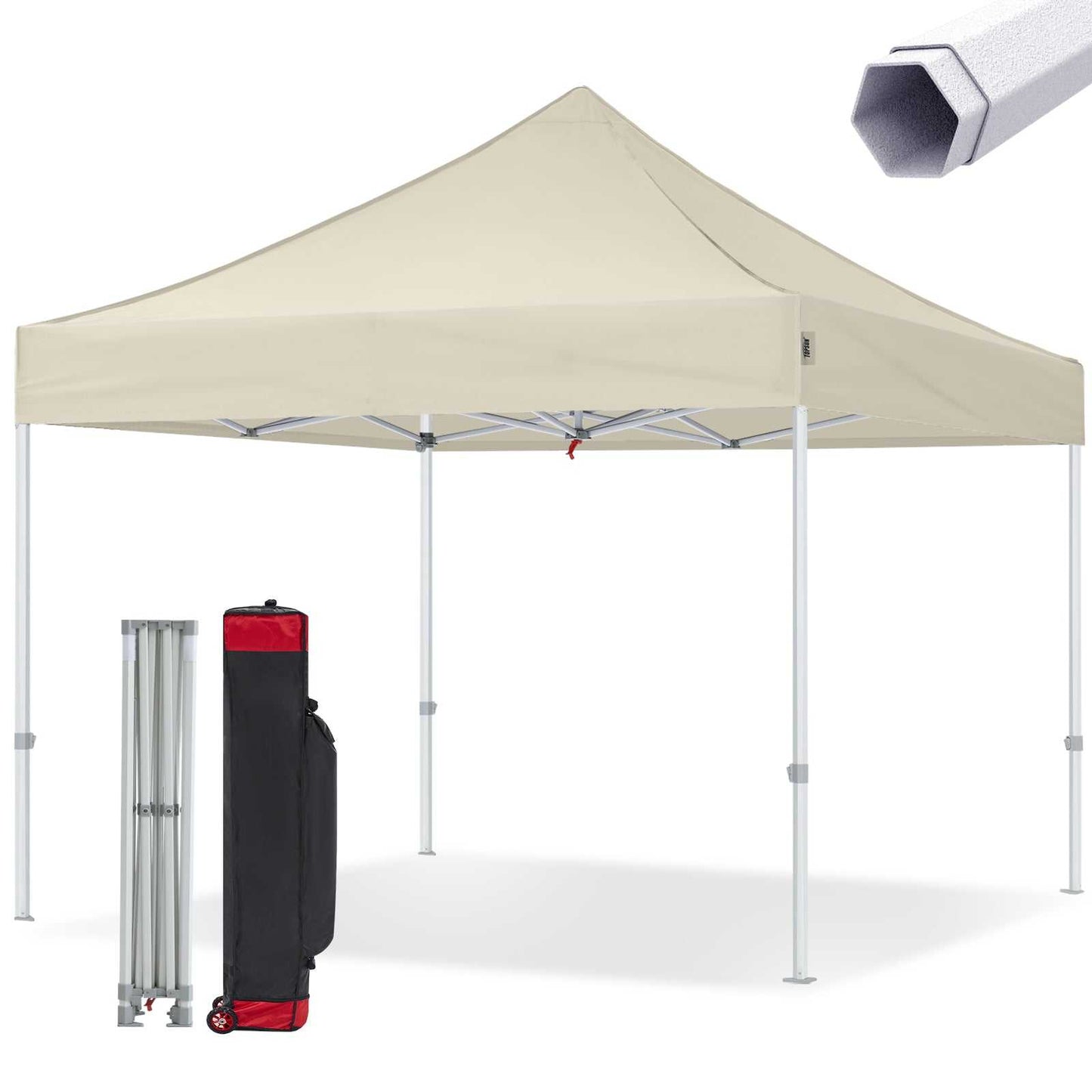 Pavillon Easy Up - 3x3m - Sekskantet stål