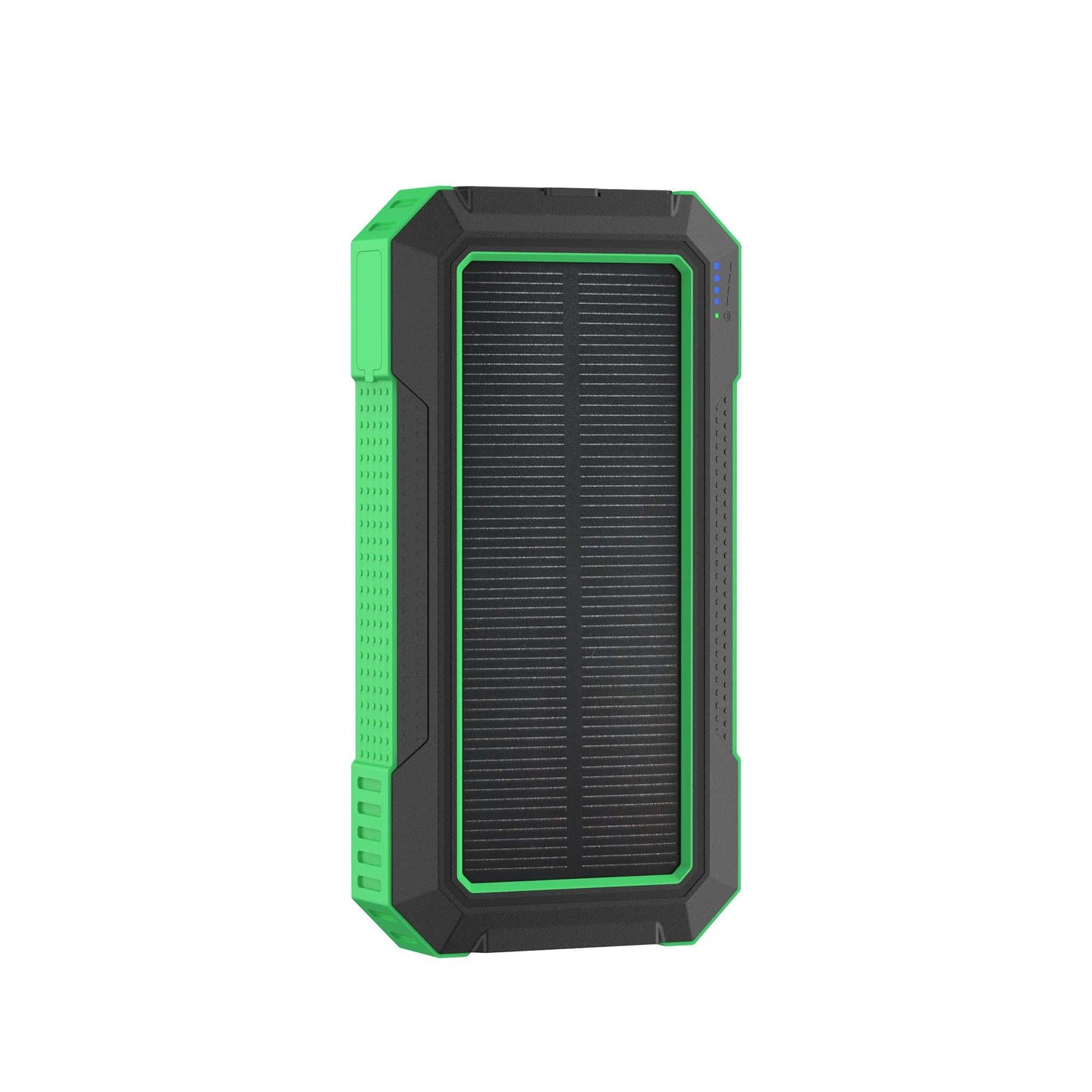 Powerbank 30.000 mAh - solceller og trådløs opladning