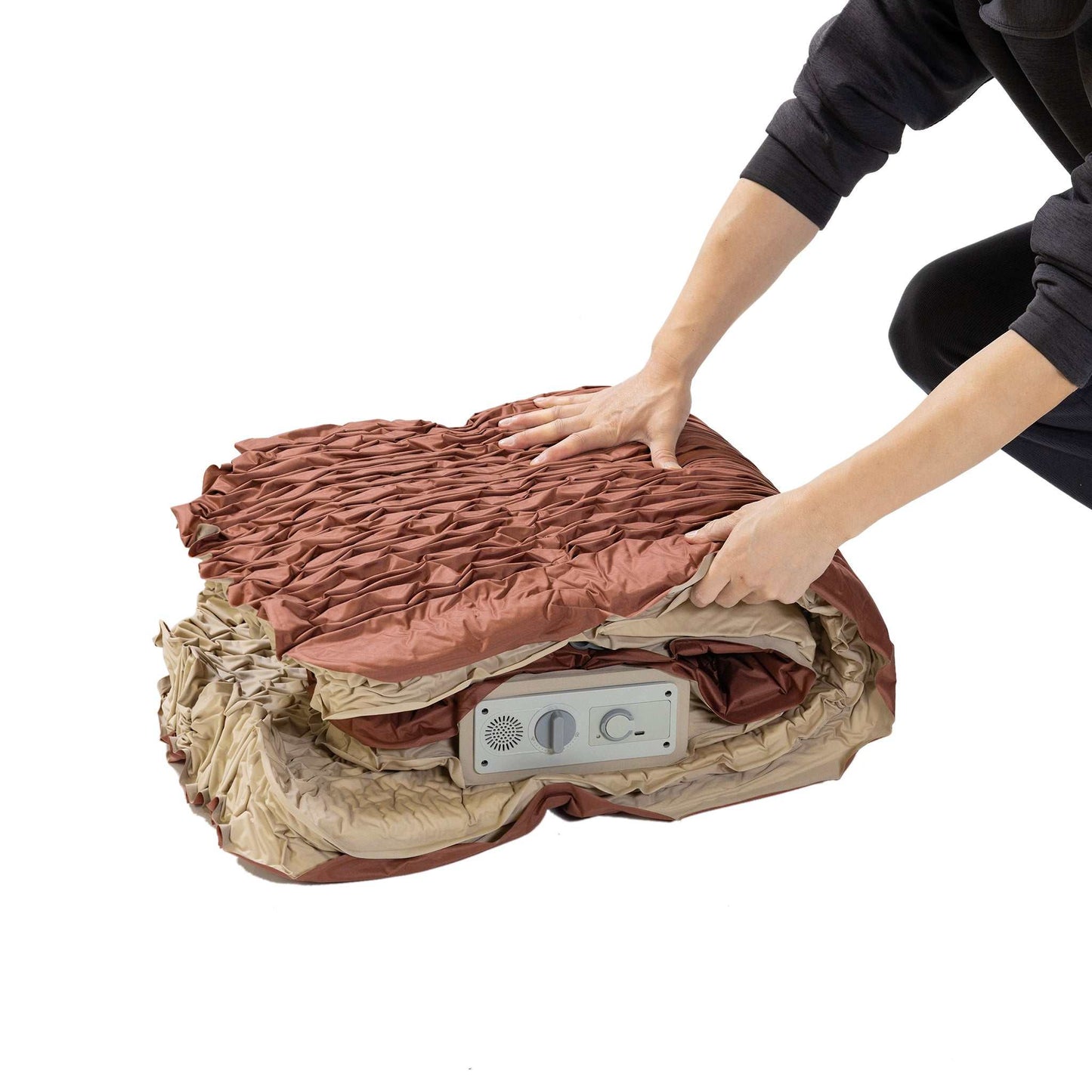 Selvoppustelig liggeunderlag til bil - Deluxe 10 cm. elektrisk