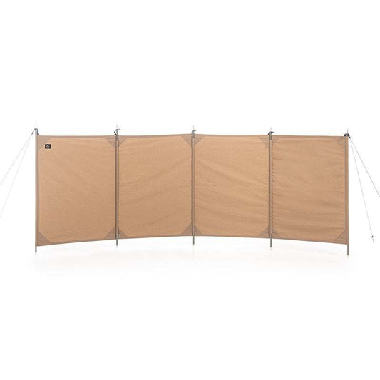 læsejl i sandfarve 300x100 cm med aluminiumstænger, vind- og solbeskyttelse UPF 50+, let og kompakt læskærm til udendørs brug