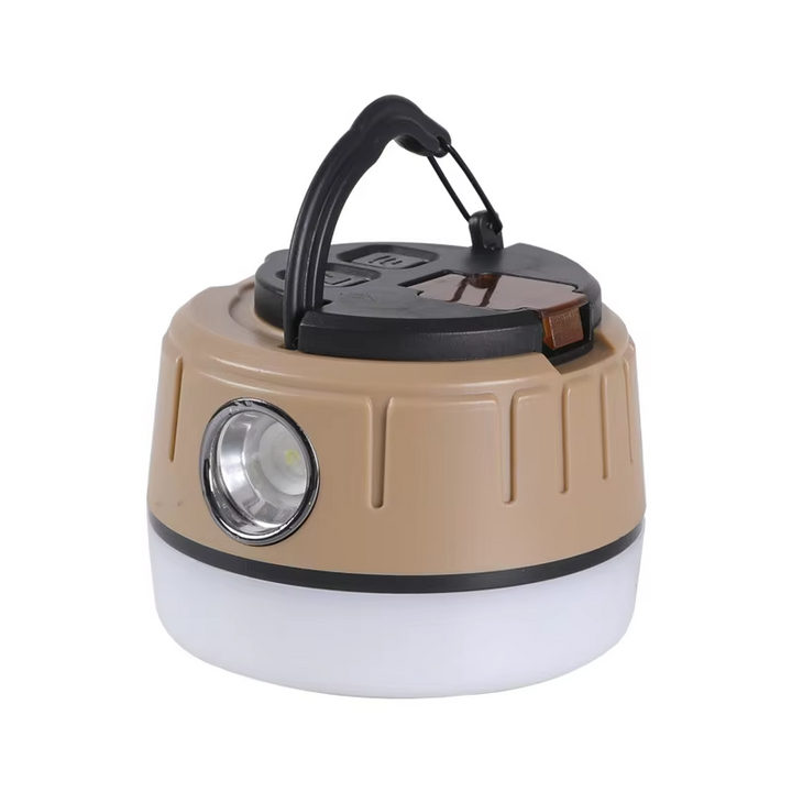 Lille LED lampe, compact design, USB C rechargeable, 150 lumens, dual light settings.