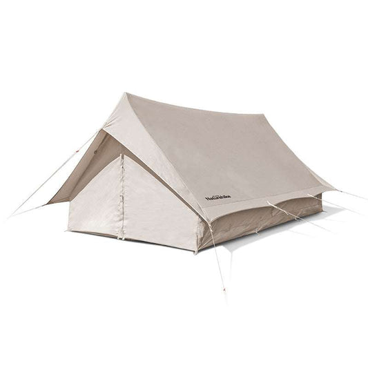Letvægts glamping telt X-small i beige bomuldsdug med vandafvisende coating og god ventilation, plads til 2 personer.