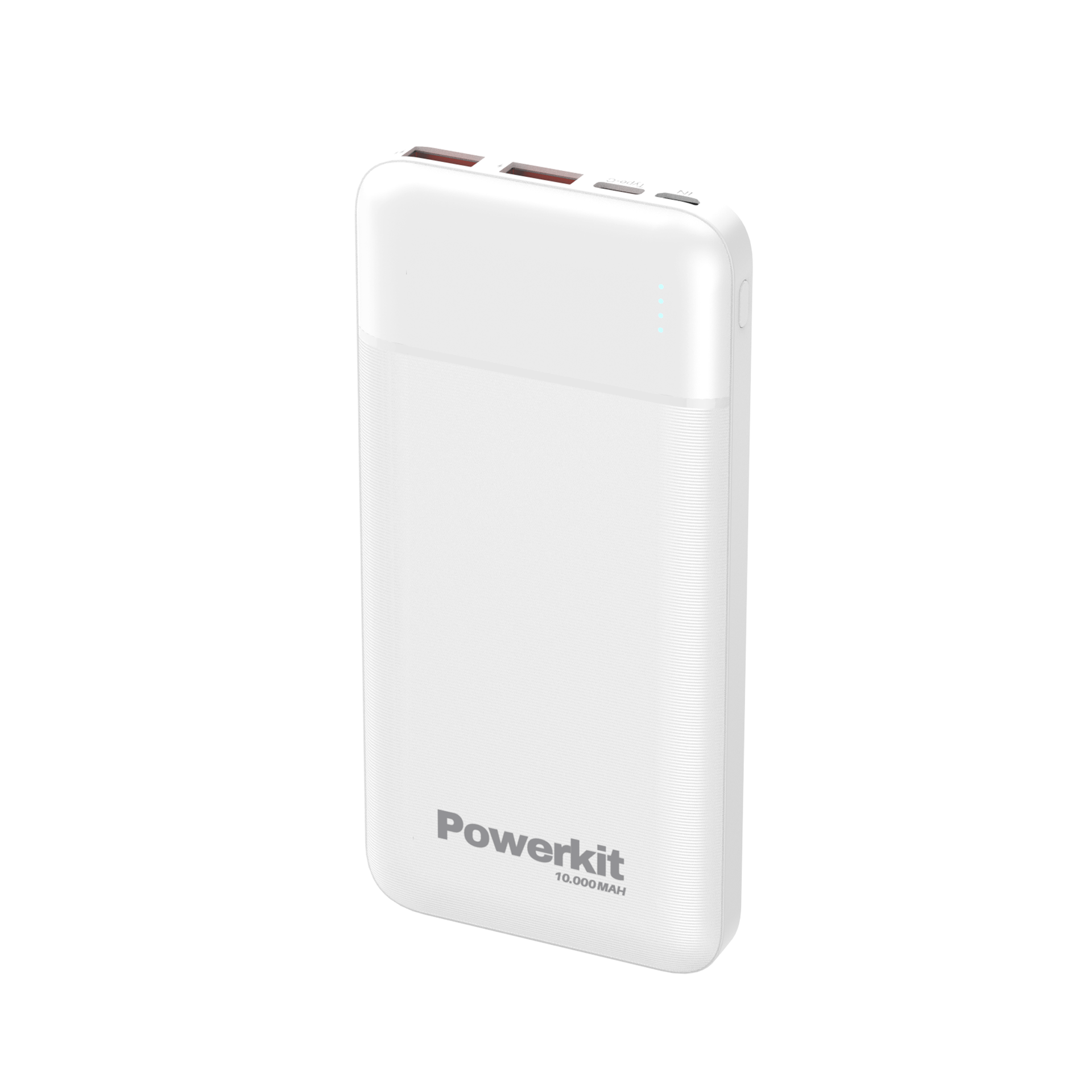 Powerkit powerbank 10.000 mAh med 22W og to USB-udgange