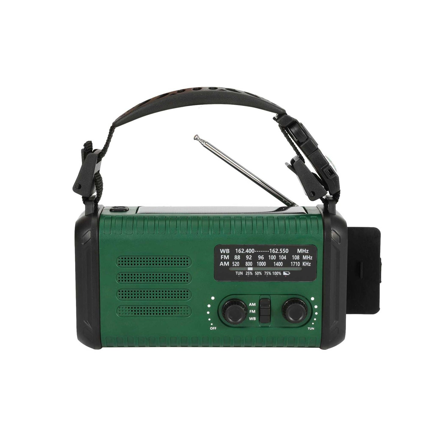 Nødradio m. solceller – FM/AM - 20.000 mAh powerbank