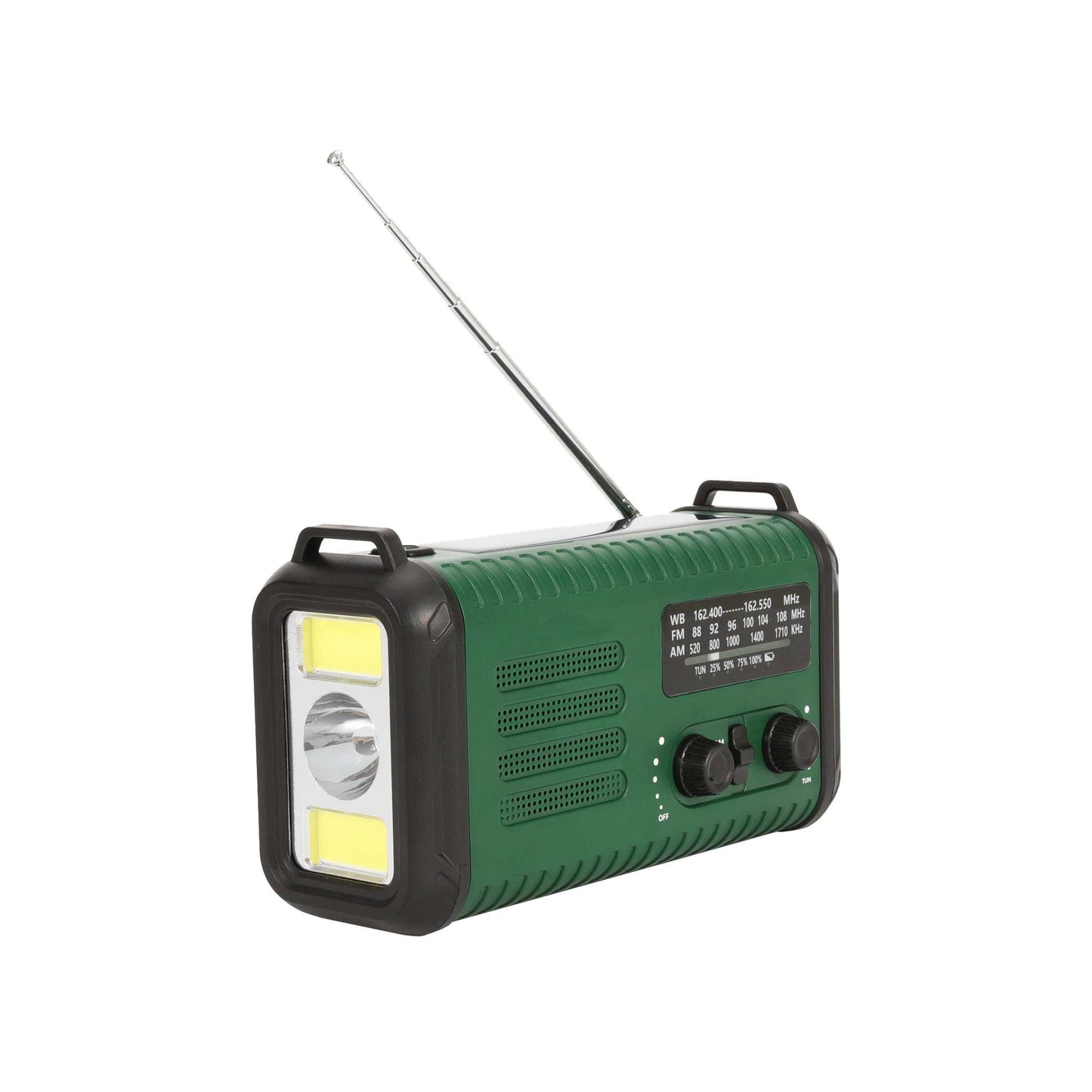 Nødradio m. solceller – FM/AM - 20.000 mAh powerbank