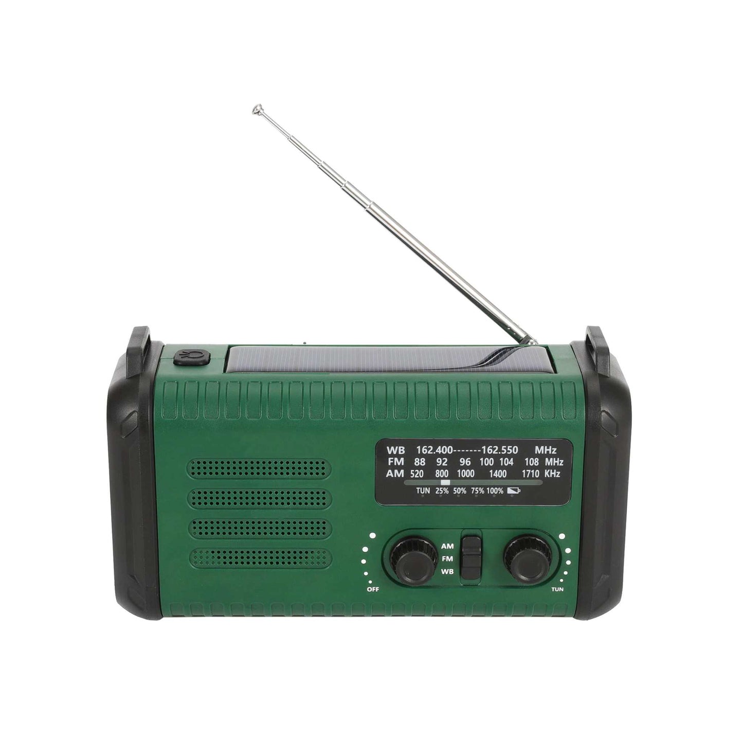 Nødradio m. solceller – FM/AM - 20.000 mAh powerbank