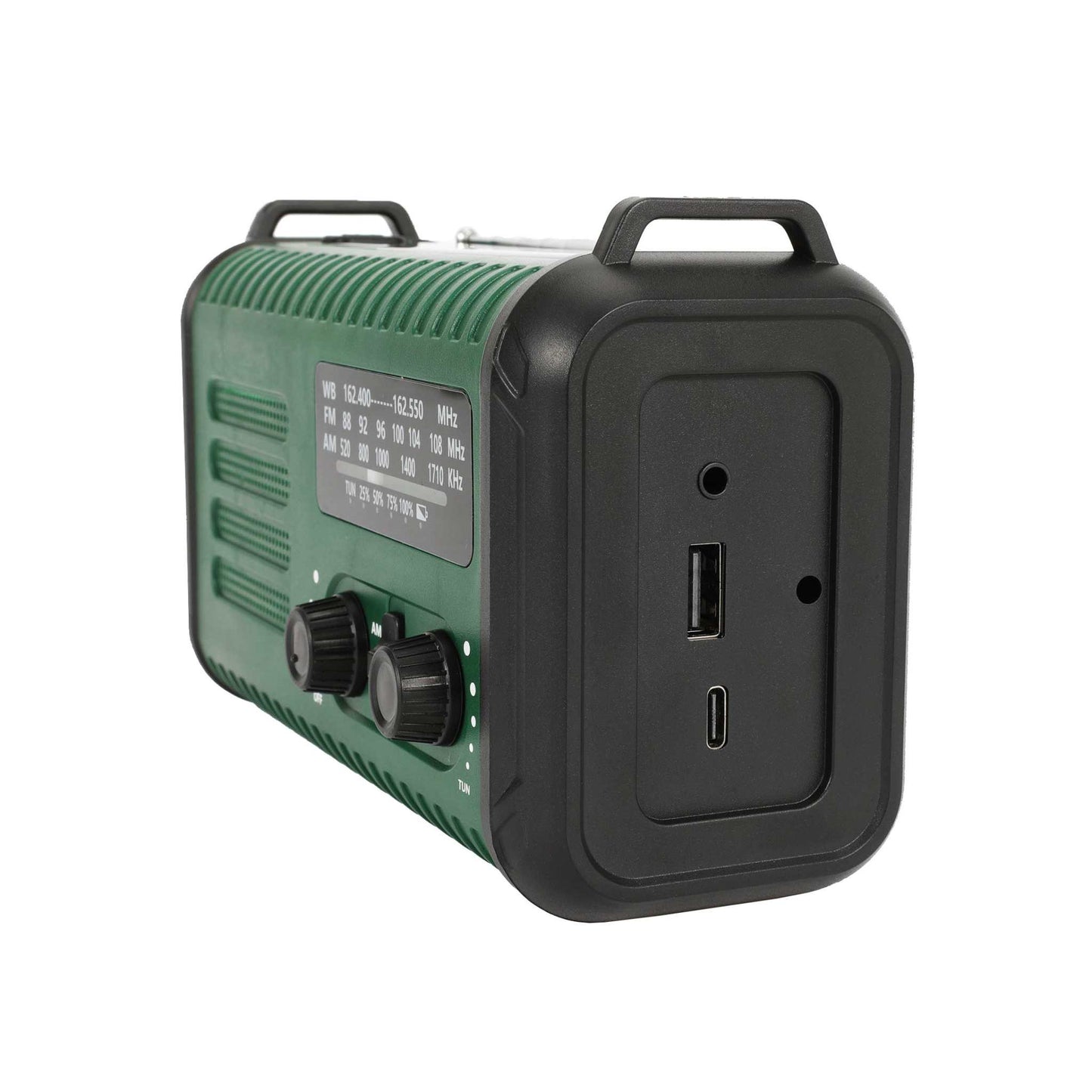 Nødradio m. solceller – FM/AM - 20.000 mAh powerbank