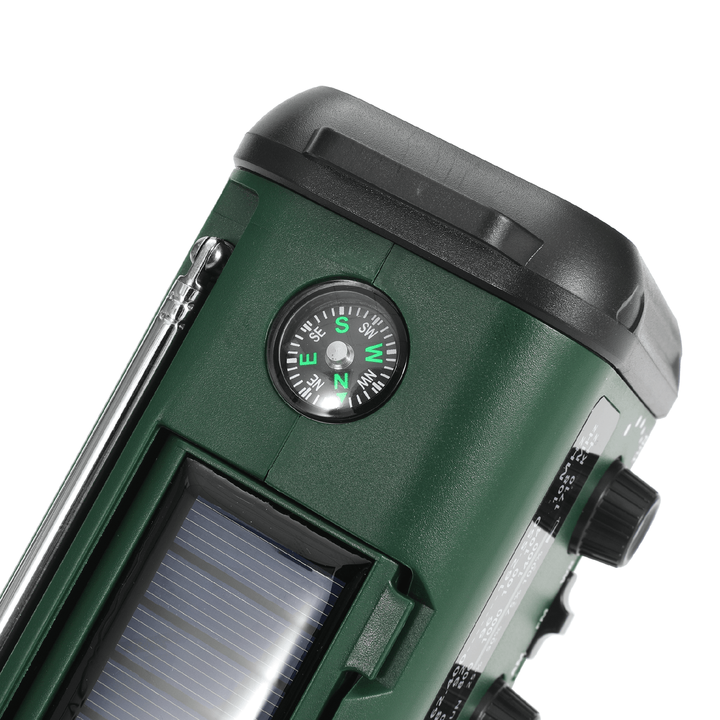 Nødradio m. solceller – FM/AM - 10.000 mAh powerbank