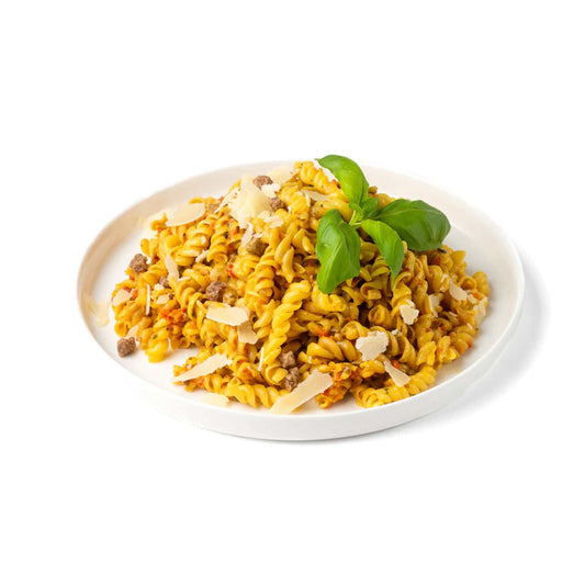 Frysetørret mad – Cremet pasta med oksekød