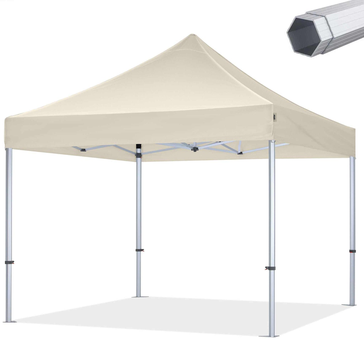 Pavillon Easy Up - 3x3m - Sekskantet aluminium