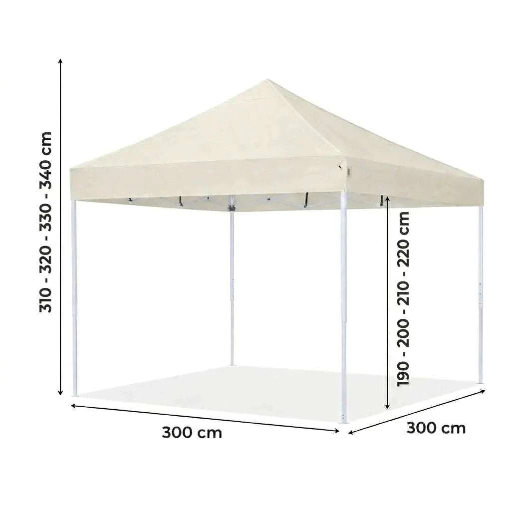 Pavillon Easy Up - 3x3m - Sekskantet stål