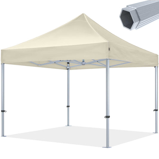 Pavillon Easy Up - 3x3m - Sekskantet aluminium - Professionel