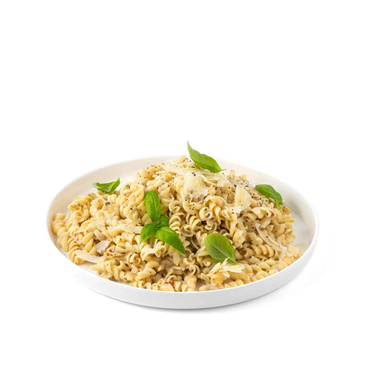 Frysetørret mad - Pasta med pesto