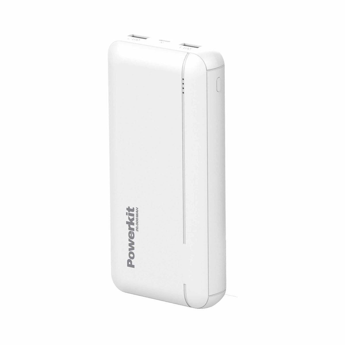 Powerkit powerbank 20.000 mAh med USB A til to enheder