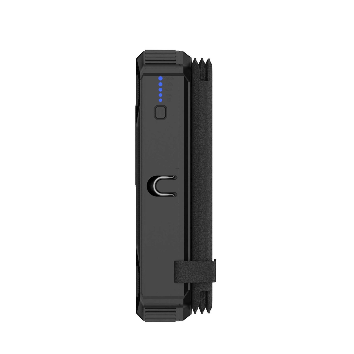 Powerbank 20.000 mAh - hurtigopladning - Stort solpanel og kabler