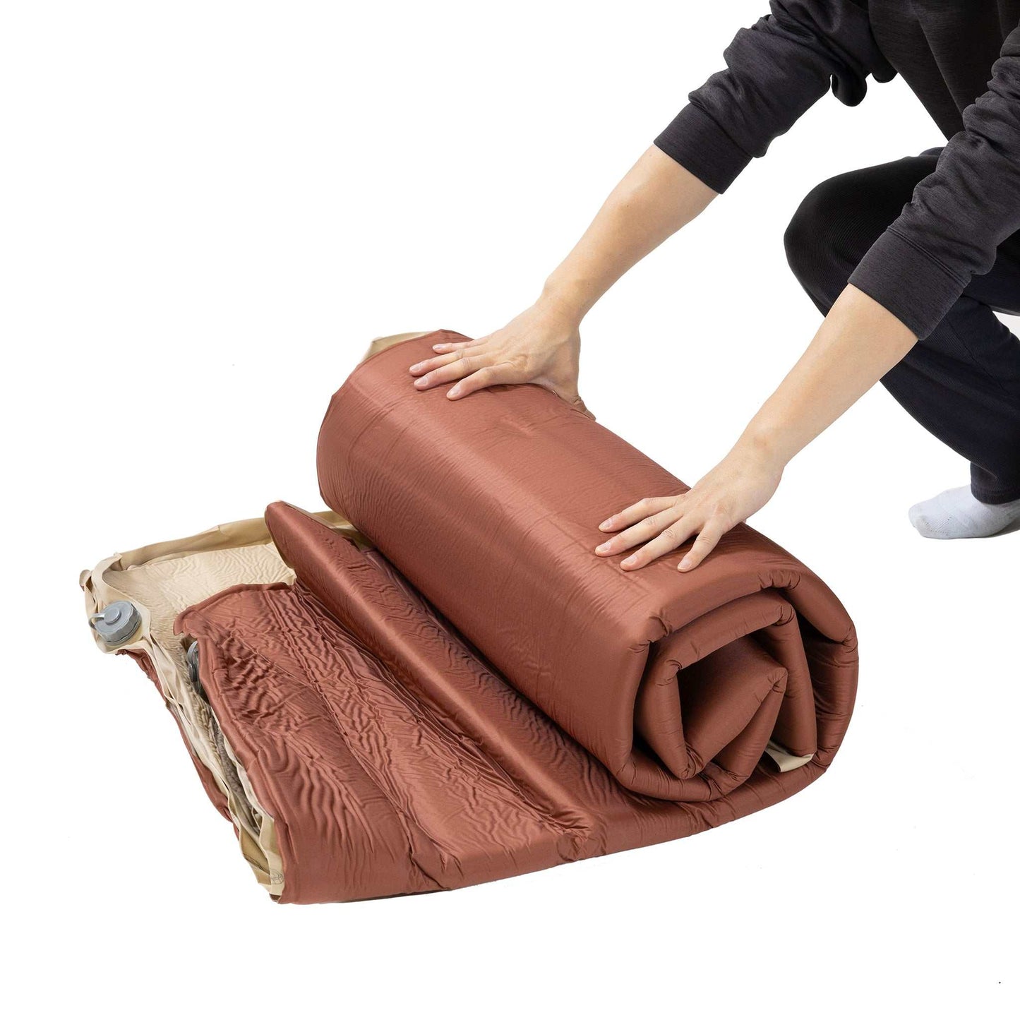 Selvoppustelig liggeunderlag - dobbelt - Deluxe 15 cm.