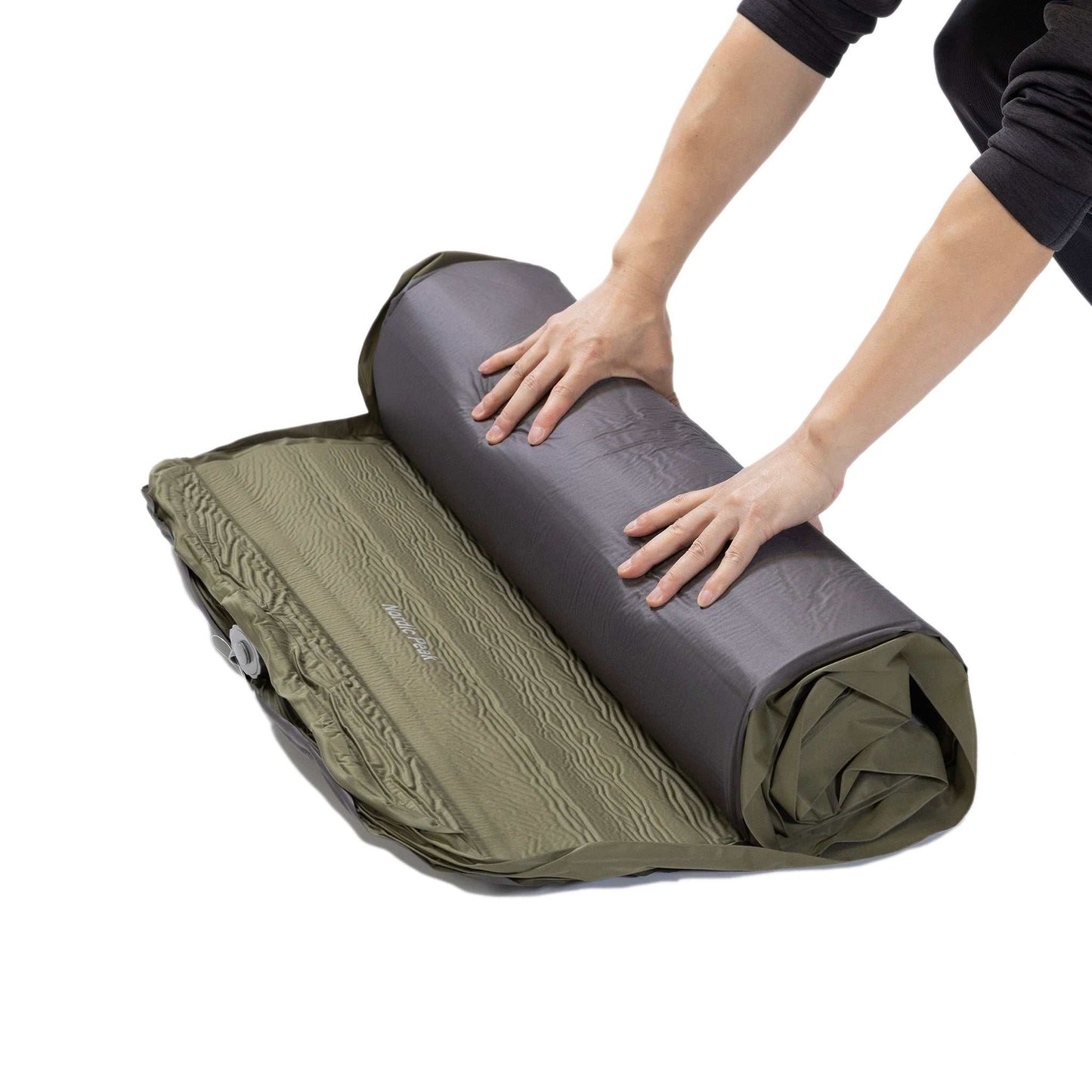 Selvoppustelig liggeunderlag - single - Deluxe 10 cm.