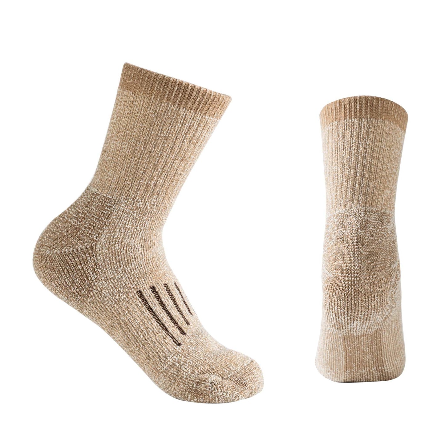 Vandresokker - 80% Merino uld - Beige