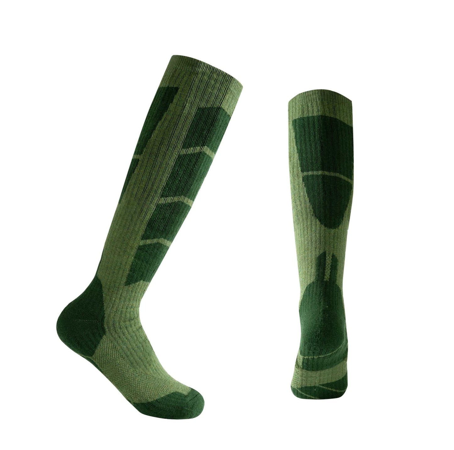 Skistrømper - 60% Merino uld - Grøn