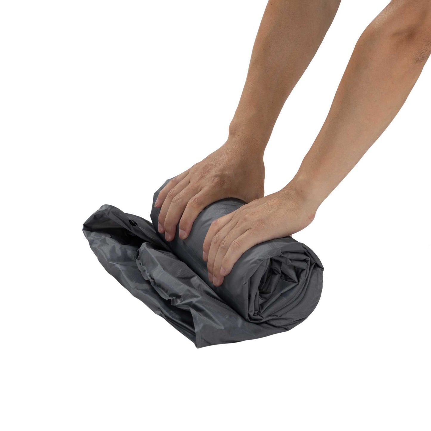 Ultralet liggeunderlag - 10 cm - Indbygget pude og fodpumpe - isoleret