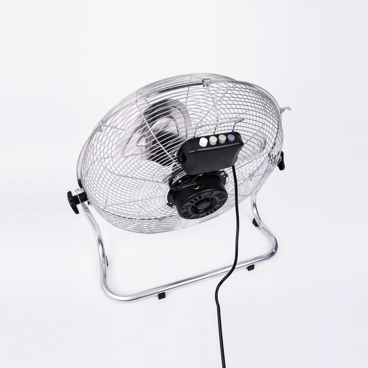 Gulvventilator i stål - Ø30 cm.
