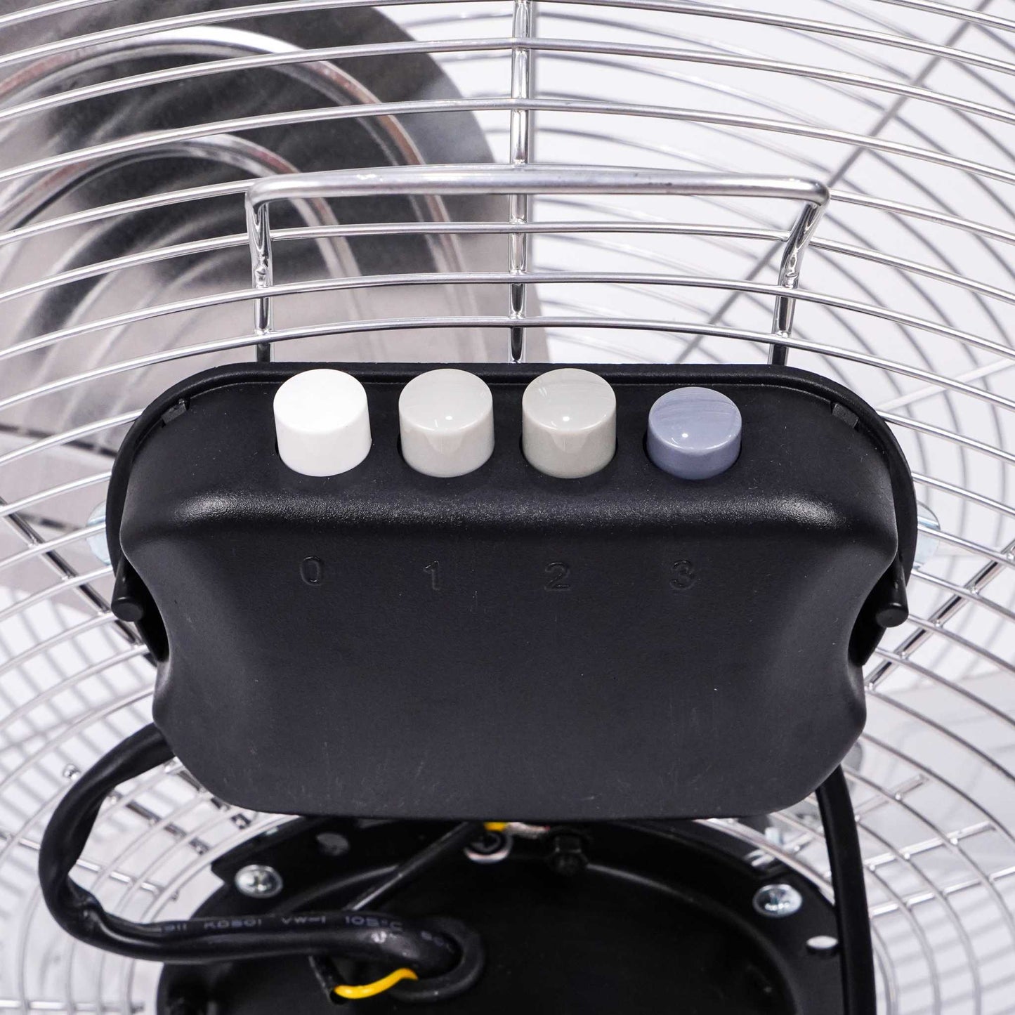 Gulvventilator i stål - Ø45 cm.