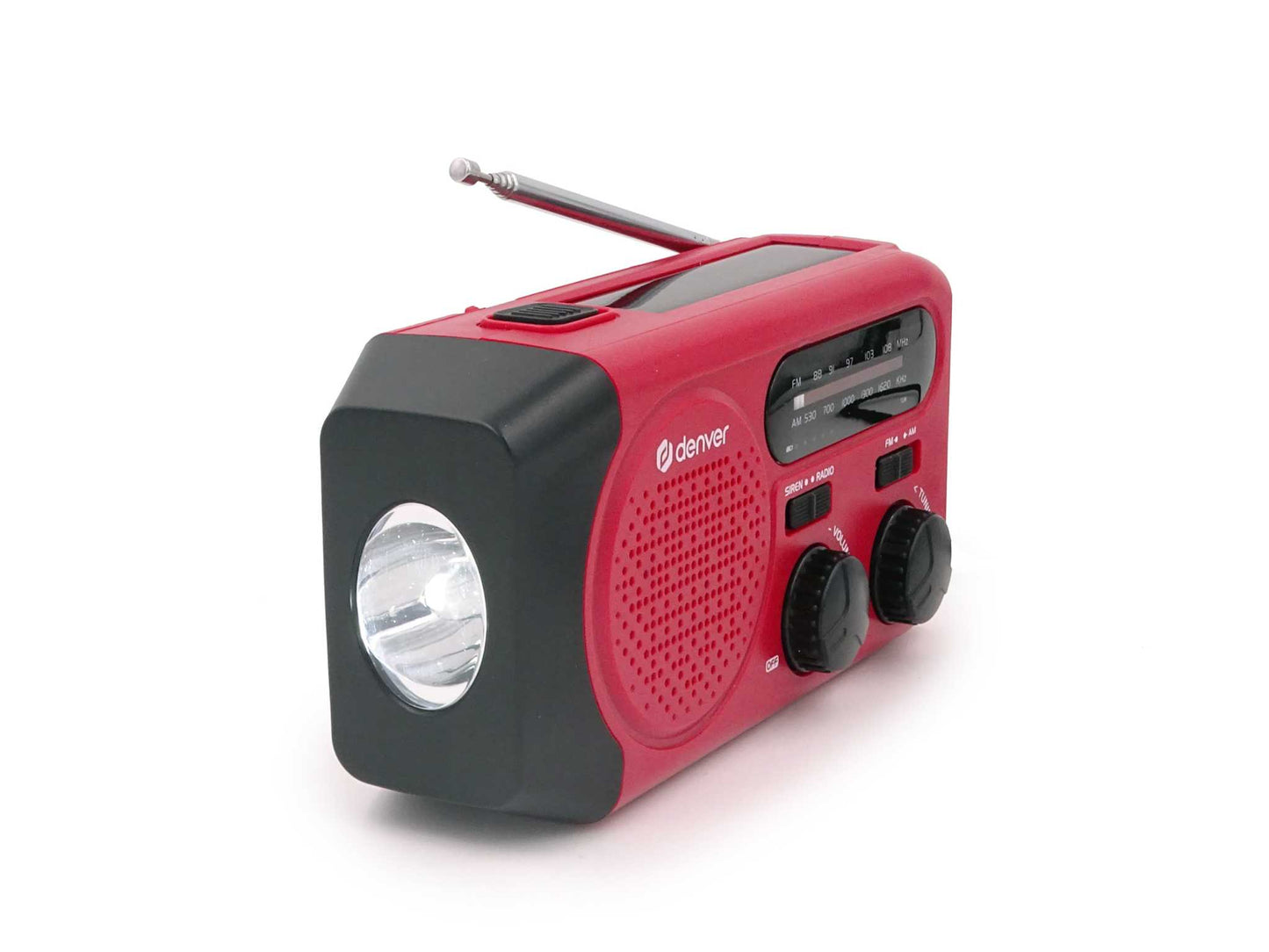 Nødradio FM/AM - Denver - med solcelle powerbank