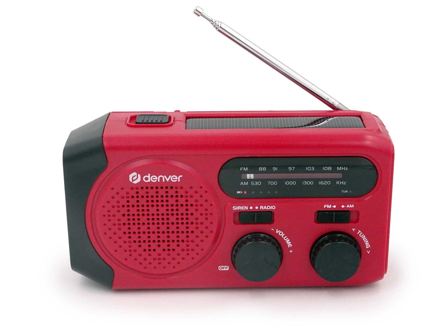 Nødradio FM/AM - Denver - med solcelle powerbank
