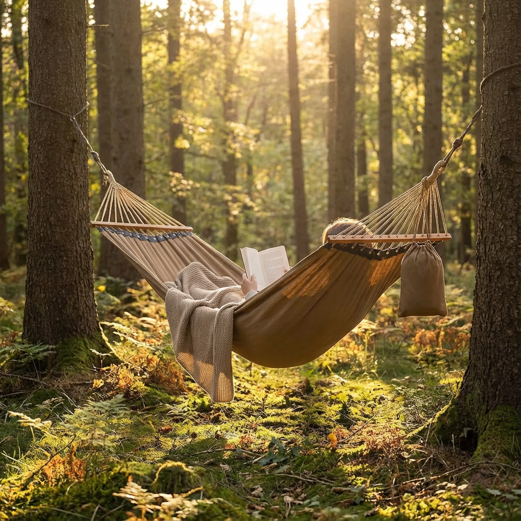 Dobbelt canvas hængekøje