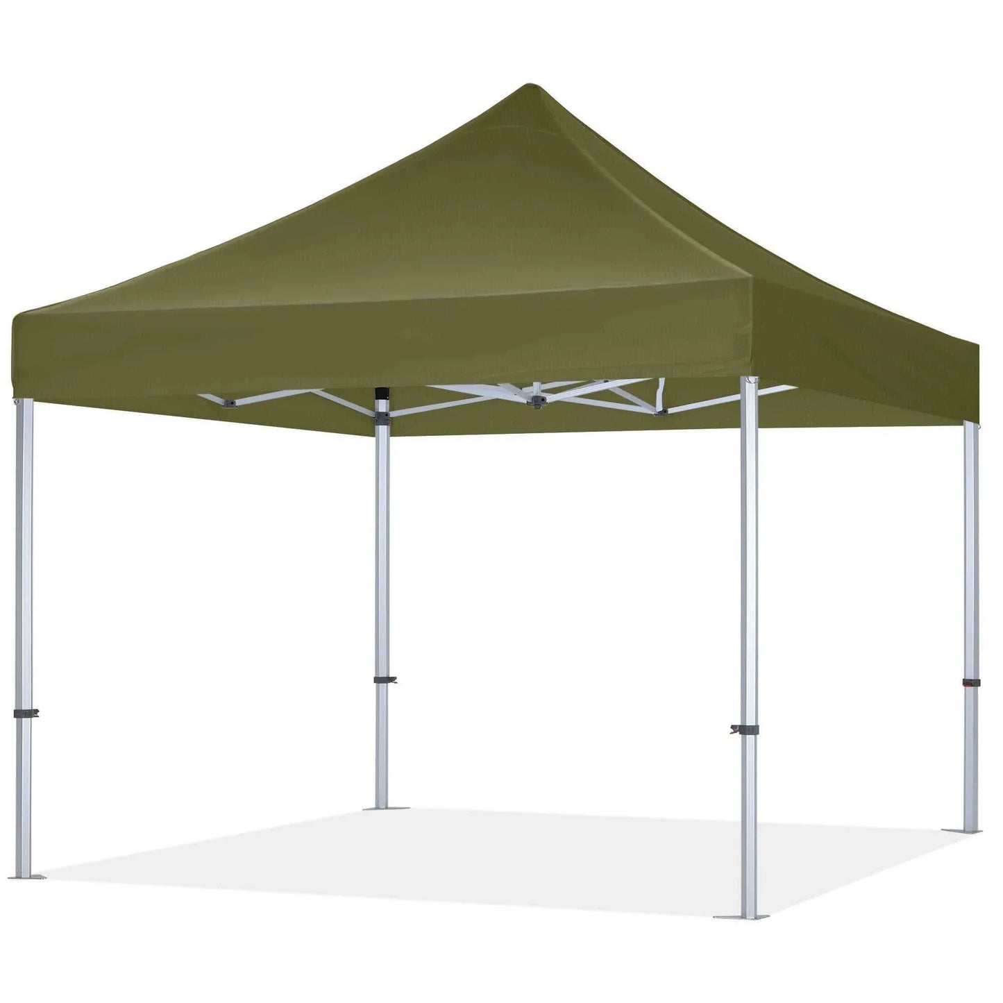 Premium 3x3m aluminum pavillon with rustproof frame and waterproof polyester roof.