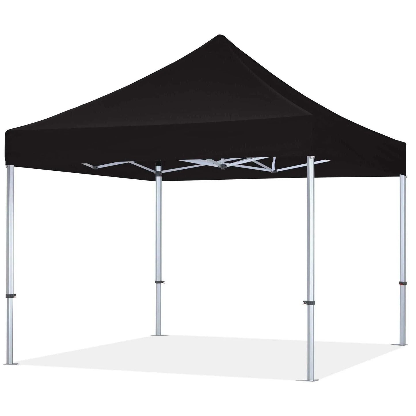 3x3m premium aluminium pavilion, waterproof and UV-protected, with sturdy hexagonal frame and polyester canopy.