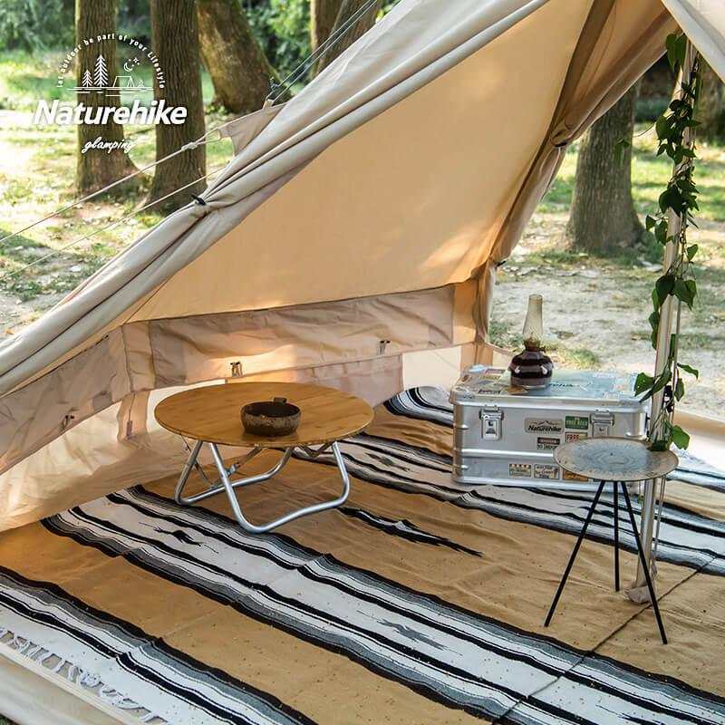 Glamping tipi telt - 6.4, Naturehike, spacious and waterproof cotton, YKK zippers, ideal for 2-3 people.