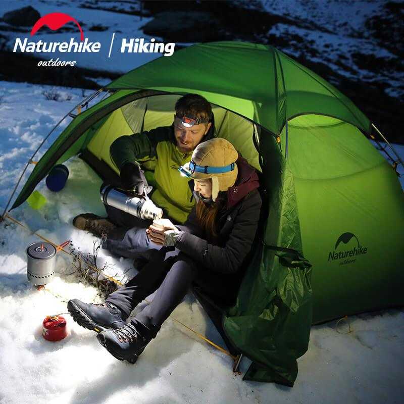 Naturehike Cloud Peak 2-person lightweight tent, all-season, waterproof, ideal for strong wind and rain, nylon, 4000mm water resistance.